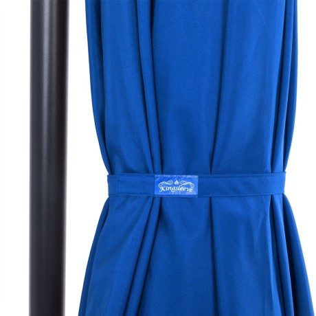Slunečník 350 cm průměr modrá barva