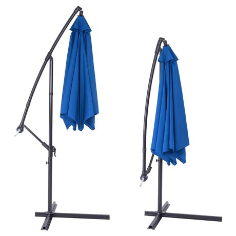 Slunečník 350 cm průměr modrá barva
