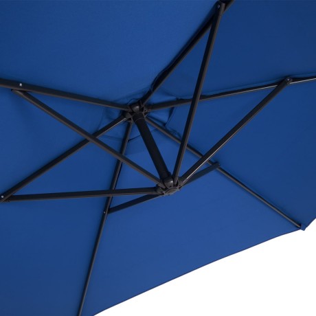 Slunečník 350 cm průměr modrá barva
