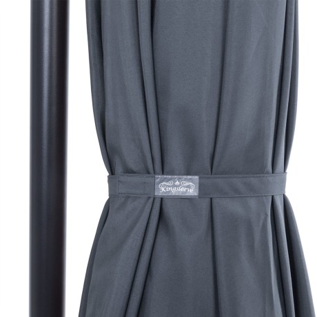 Slunečník 330 cm průměr antracit alu konstrukce