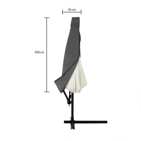 Slunečník 350 cm průměr zelená barva