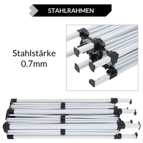 Skladací altánok párty stan modrá 3x6m UV ochrana 50+
