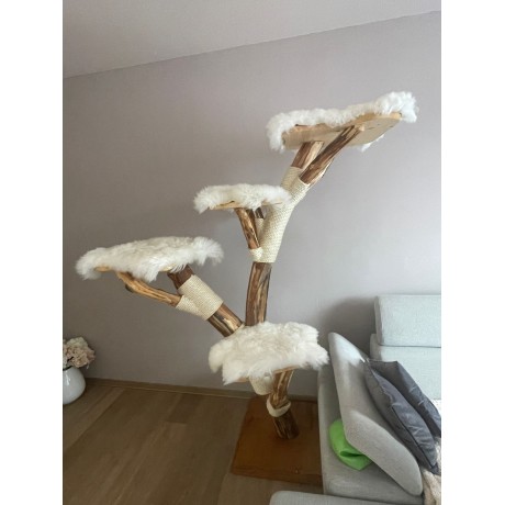 Kočičí odpočívadlo SESSI - přírodní luxusní škrabadlo 180cm