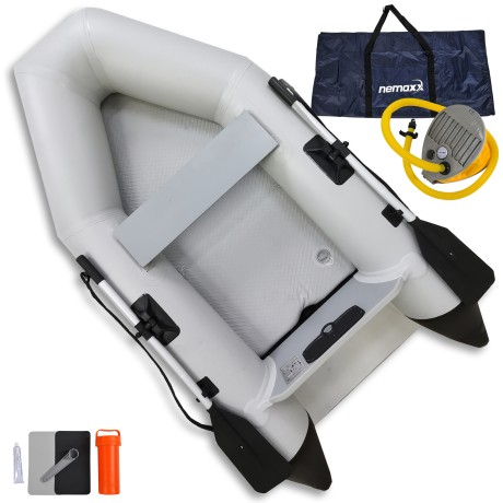 Nafukovací čln Nemaxx® Professional 230cm VRÁTANE 2 PÁDEL, VAKU + PUMPY - vysokotlaková podlaha