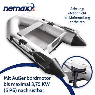 Nafukovací čln Nemaxx® Professional 230cm VRÁTANE 2 PÁDEL, VAKU + PUMPY - vysokotlaková podlaha