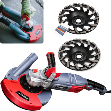 Sanační bruska FANZWORK 1750W/180mm, 7500 ot./min  2KS 180mm diamantový kotouč